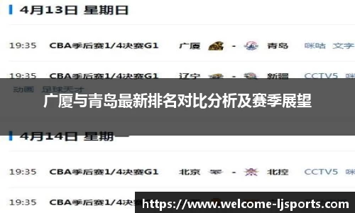 广厦与青岛最新排名对比分析及赛季展望